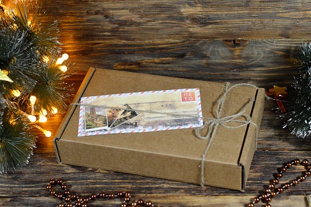 Упаковка Коробка с открыткой, картон 